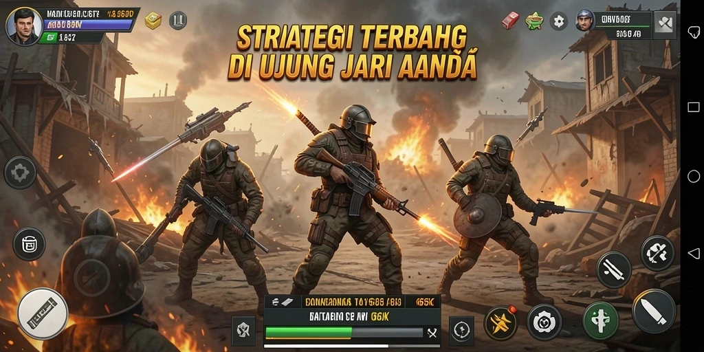 Screenshot gameplay SLG yang menegangkan di 66K.