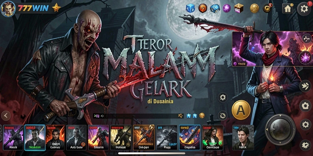 Gameplay seram di dunia gelap penuh ketegangan.