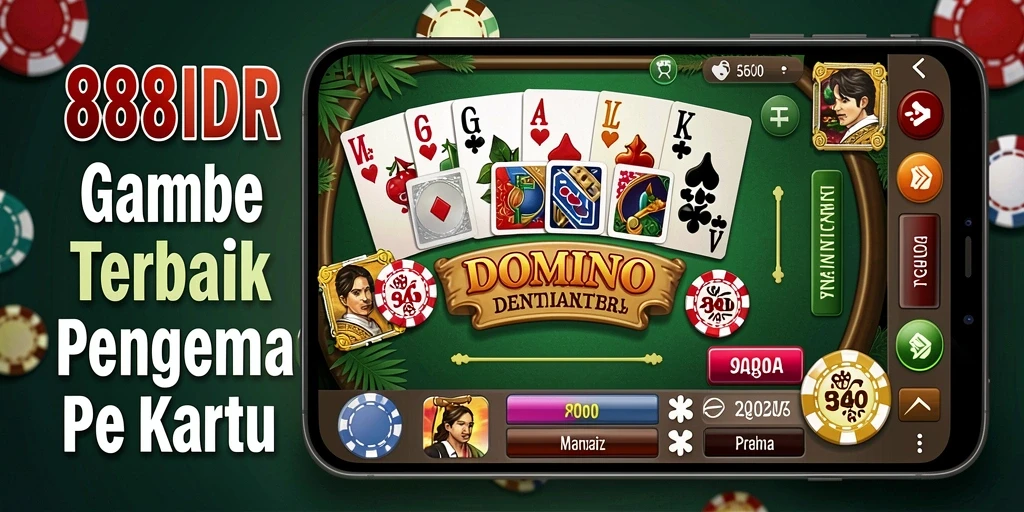 Screenshot menunjukkan gameplay seru 888IDR dalam permainan Domino.
