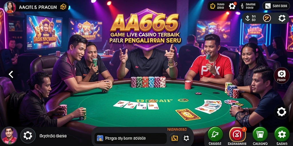 Tampilan menarik dari gameplay Live Casino AA666.