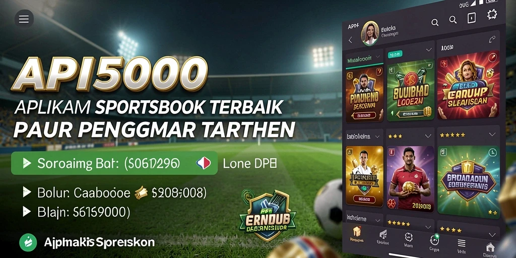 Tangkapan layar API5000 menunjukkan tampilan antarmuka pengguna saat melakukan taruhan olahraga.