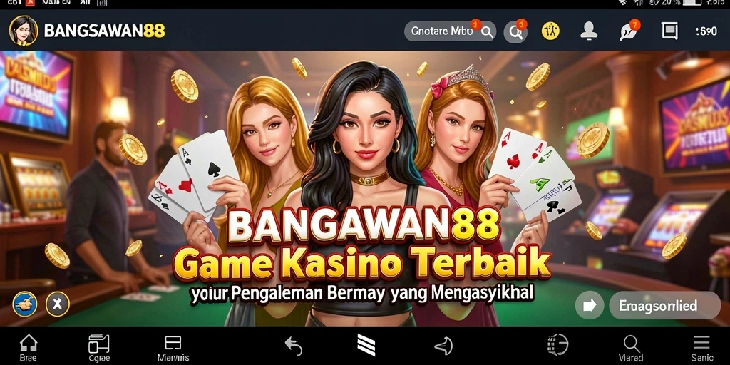 Tampilan gameplay seru di BANGSAWAN88 dengan berbagai pilihan permainan Kasino.