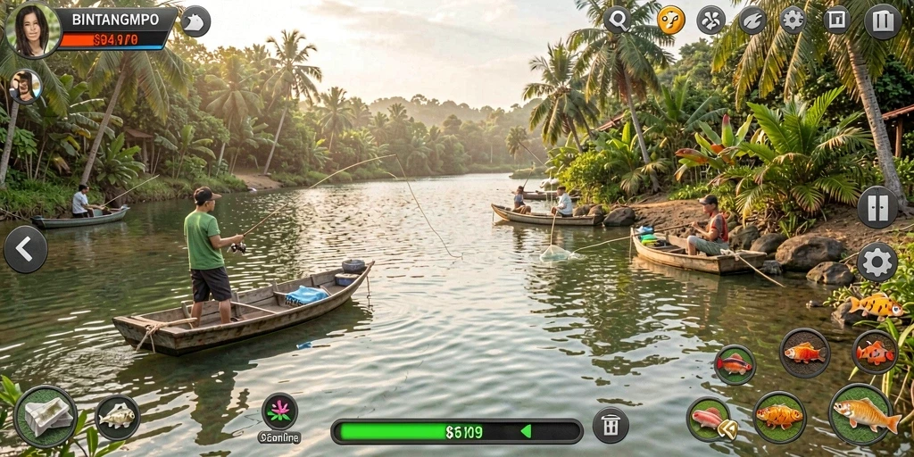 Tangkapan ikan yang luar biasa dalam gameplay BINTANGMPO.