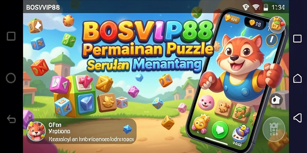 Tampilan gameplay menantang dari BOSVIP88 dengan teka-teki seru.