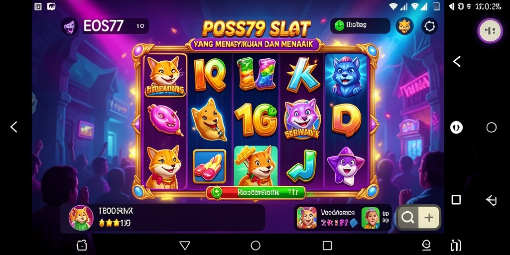 Tampilan menarik dari gameplay slot di EOS77 yang penuh keseruan.