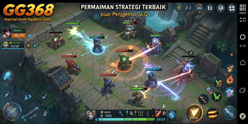 Tampilan gameplay GG368 yang menantang dan strategis.