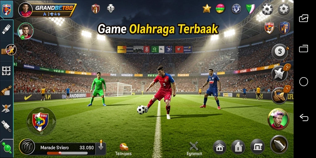 Tampilan gameplay GRANDBET88 yang menegangkan dan seru.
