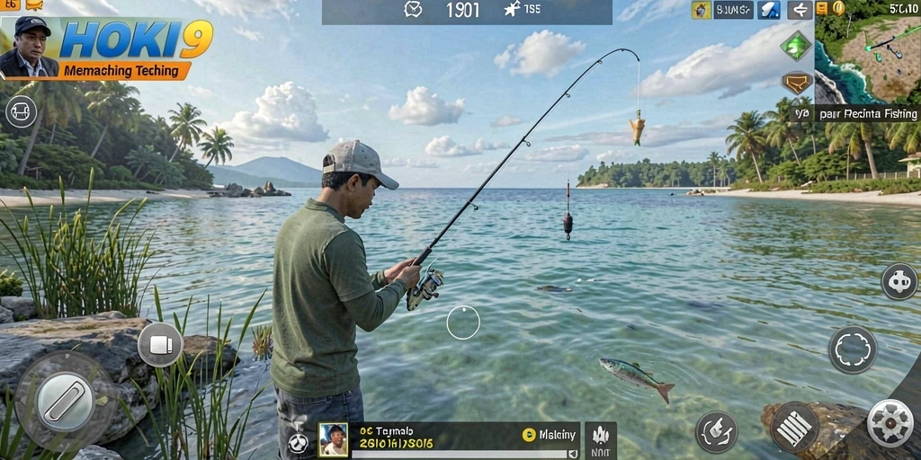 Screenshot HOKI9 menampilkan keseruan gameplay Fishing yang mendebarkan.