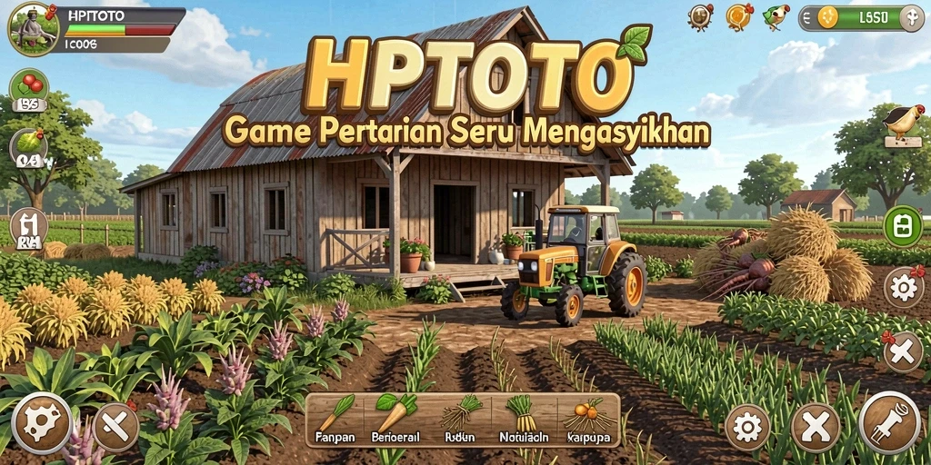 Gameplay seru saat bertani di HPTOTO dengan aktivitas yang bervariasi.