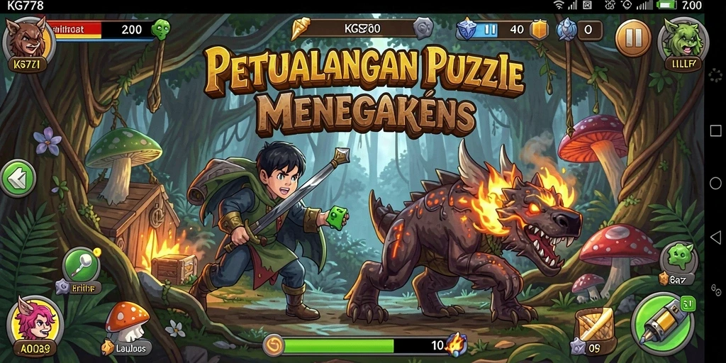 Menampilkan gameplay menegangkan dalam KG778, penuh teka-teki yang menantang.