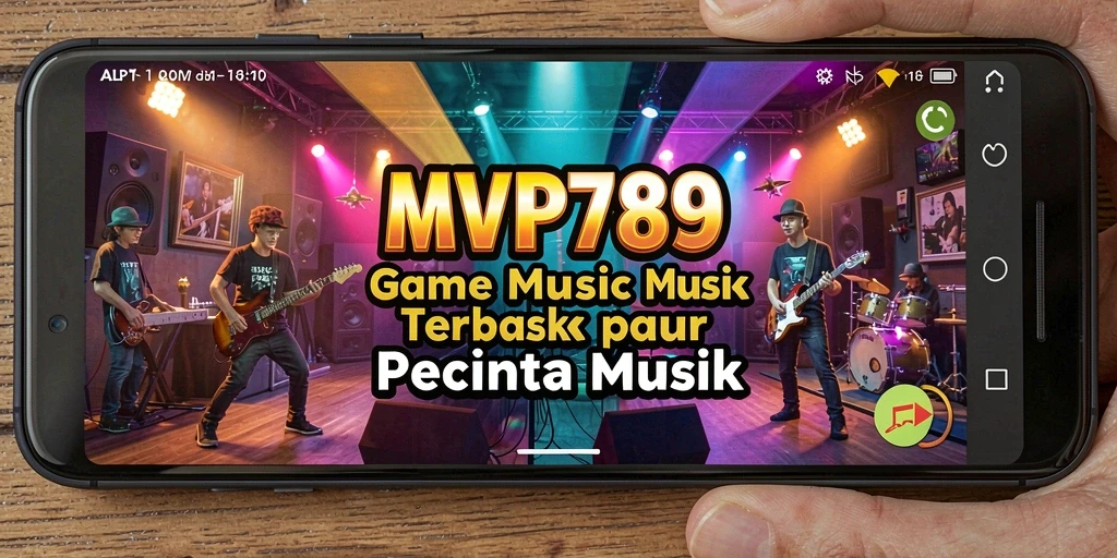 Tampilan gameplay seru dengan berbagai tantangan musik.