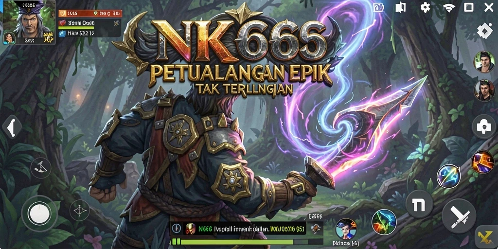 Tampilan gameplay <strong>NK666</strong> yang menegangkan dan penuh warna.