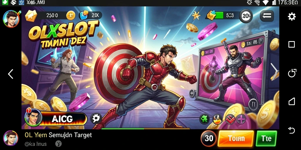Screenshot utama OLXSLOT menunjukkan aksi seru dalam permainan TPS.