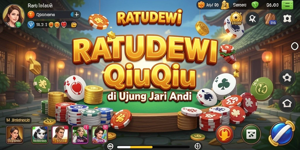 Screenshot gameplay QiuQiu dengan pemain aktif