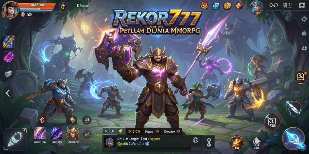 Screenshot gameplay REKOR777 menunjukkan karakter beraksi dalam pertempuran mendebarkan.