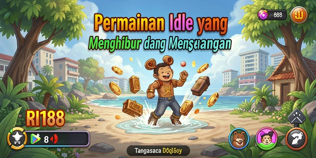 Screenshot gameplay RI188 yang menarik dengan karakter Idle yang aktif.