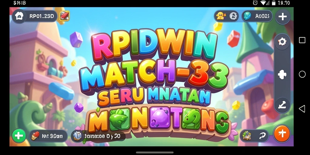 Tampilan gameplay RPIDWIN yang mengasyikkan dalam genre Match-3.