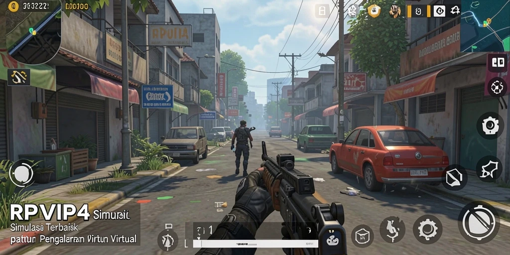 Screenshot RPVIP4 menampilkan gameplay simulasi yang imersif.