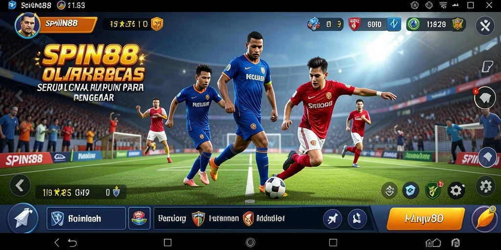 Tangkapan layar gameplay seru SPIN88 yang menampilkan aksi olahraga.