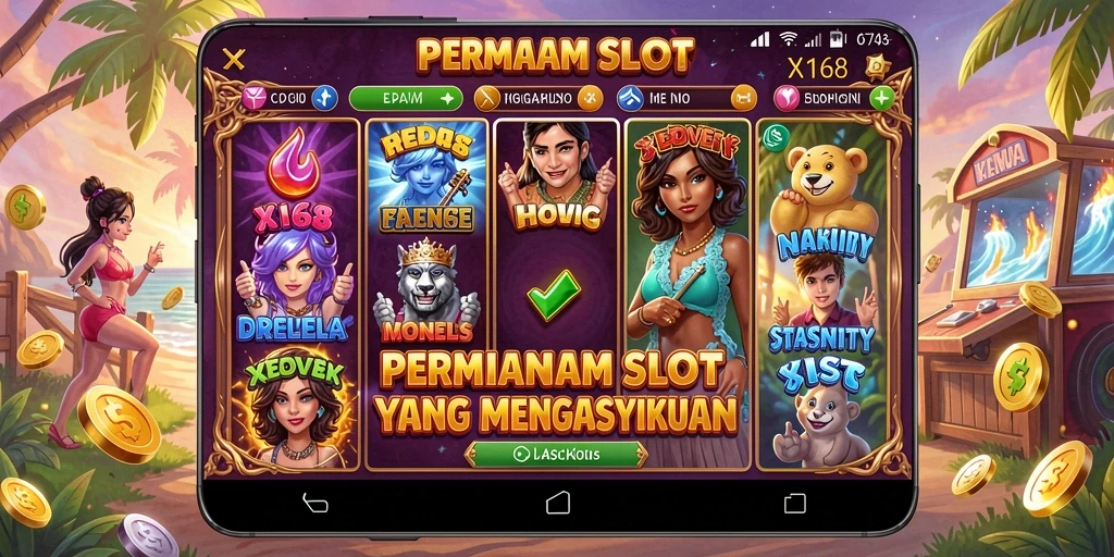 Tampilan gameplay X168 yang menarik dan penuh warna.