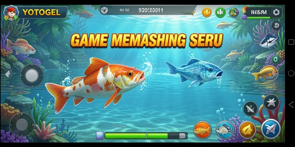 Screenshot gameplay YOTOGEL yang menunjukkan pengalaman memancing yang seru dan menantang.